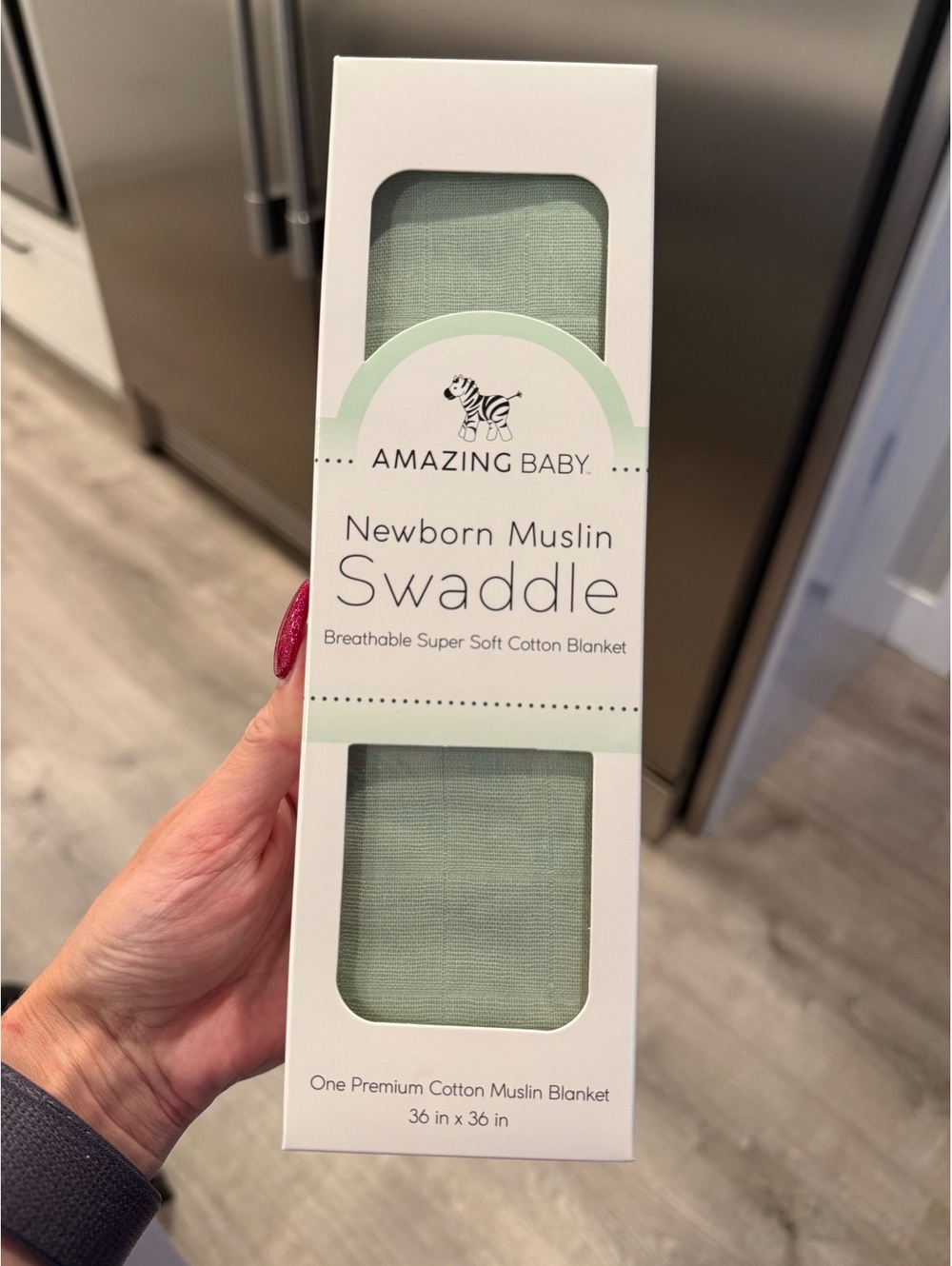 Amazing Baby Newborn Muslin Swaddle Breathable Cotton Blanket 36 x 36 in